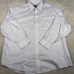 Brooks Brothers 1818 Button Up Dress Shirt Mens 18.5 34/35 Striped Business Work